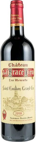 Изображение Вино красное сухое стиль №3 Мерло Каберне Сент-Эмильон Дье Ле Мену Гран Крю 2018 Шато Ла Грас с/б, 0,75 л
