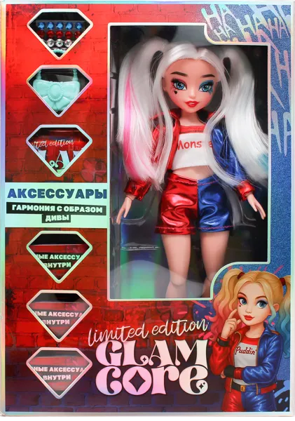 Изображение Кукла шарнирная 25см Глам кор рокси рэд с аксессуарами Шанту Шенгай п/у, 1 шт