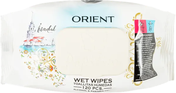 Изображение Салфетки влажные для рук и тела Папильон ориент Ар Кагит м/у, 120 шт