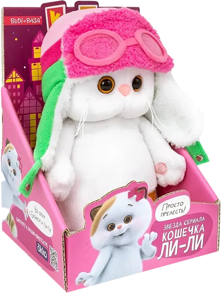 Изображение Мягкая игрушка 18см Будибаса друзья басика ли-ли авиатор МПП ООО , 1 шт