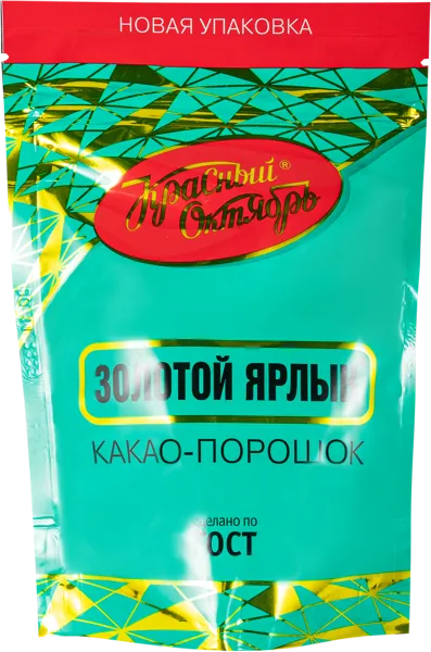 Изображение Какао Порошок Золотой ярлык Красный Октябрь м/у, 90 г