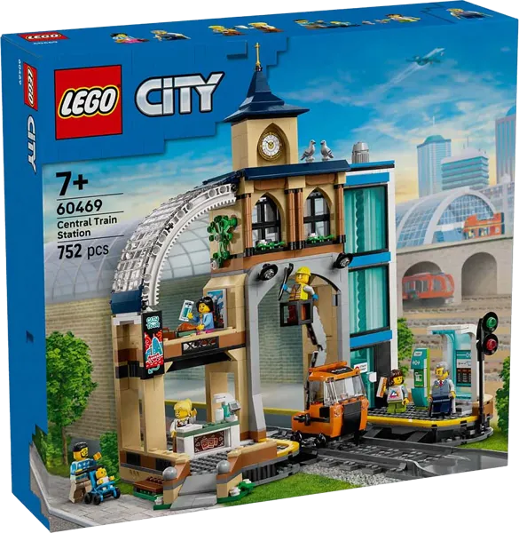 Изображение Конструктор с 7 лет 60469 Лего город железнодорожный вокзал Лего к/у, 1 шт