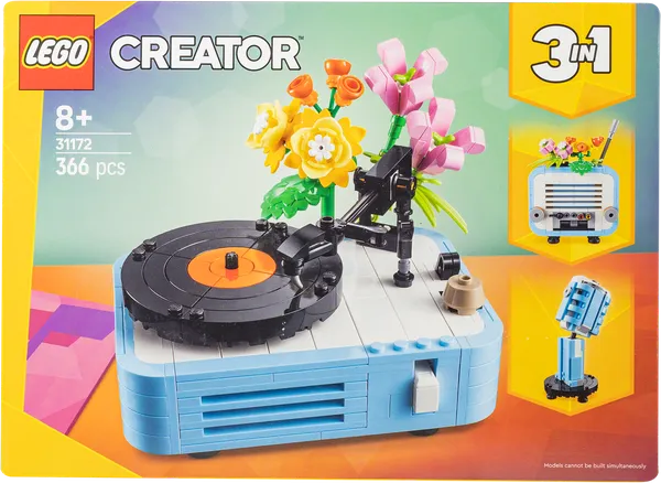 Изображение Конструктор с 8 лет 31172 Лего криэйтор проигрыватель пластинок Лего к/у, 1 шт