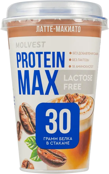 Изображение Напиток кисломолочный 0,6% обогащен белком Молвест латте-макиато Молвест п/б, 240 мл