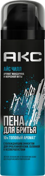 Изображение Пена для бритья Акс айс чилл Арнест ЮниРусь ООО ж/б, 200 мл