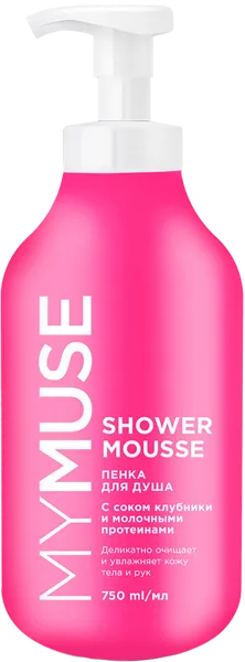 Изображение Пена для душа Май мусс сок клубники и протеины Грасс п/у, 750 мл