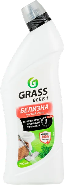 Изображение Гель чистящий для унитаза Грасс белизна всё в одном Грасс п/у, 700 мл