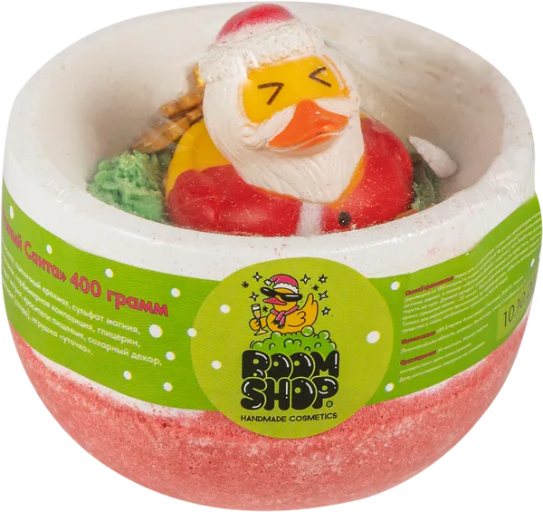 Изображение Гейзер для ванны Бум шоп утиный санта ИП Егорова А.О м/у, 400 г