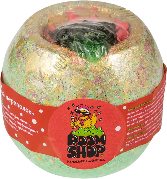 Изображение Гейзер для ванны Бум шоп рождественский переполох ИП Егорова А.О м/у, 250 г