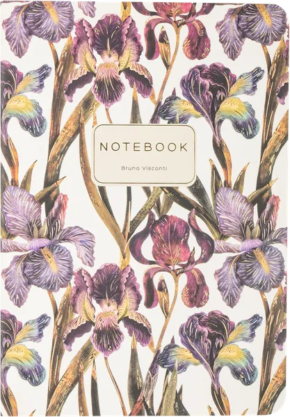Изображение Тетрадь 40л клетка Бруно Висконти А5 флора ирисы Джи Си Эф Индастри , 1 шт