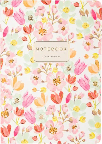 Изображение Тетрадь 40л клетка Бруно Висконти А5 флора летний сад Джи Си Эф Индастри , 1 шт