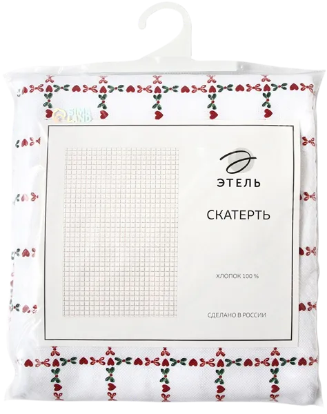 Изображение Скатерть 110*149см Этель цветочная клетка ИП Симановский Е.А. м/у, 1 шт