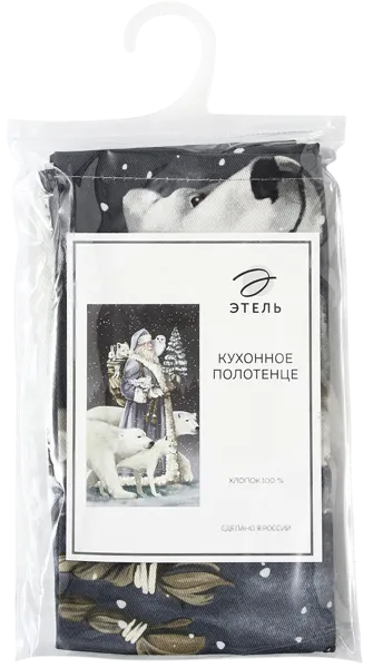 Изображение Полотенце 40*73см для кухни Этель мгновения зимы синее ИП Симановский Е.А. м/у, 1 шт