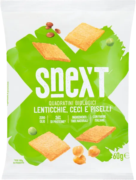 Изображение Снеки из чечевицы нута гороха Снекст Сама С.п.А. м/у, 60 г