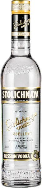 Изображение Водка 40 % Столичная Экселент Брянскспиртпром с/б, 0,5 л