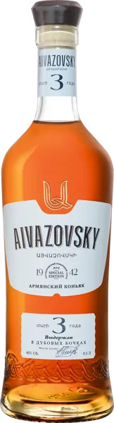 Изображение Коньяк 3 года 40 % Айвазовский ЗАО МАП с/б, 0,5 л