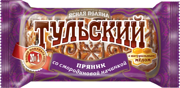 Изображение Пряник Тульский черная смородина ОК Красный Октябрь м/у, 130 г