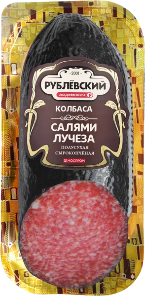 Изображение Колбаса полусухая с/к Рублевский Лучеза Рублевский МПЗ в/у, 350 г