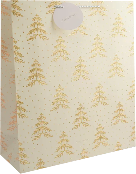Изображение Пакет 42*48см бумажный Анна Лафарг золотистые елки Анна Лафарг , 1 шт
