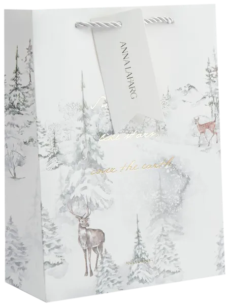 Изображение Пакет 18*24см бумажный Анна Лафарг лес в снегу Анна Лафарг , 1 шт