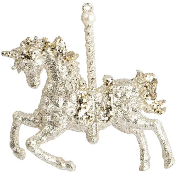 Изображение Подвеска 13см пластик Анна Лафарг лошадь шампань Анна Лафарг , 1 шт