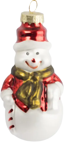 Изображение Подвеска 9см стекло Анна Лафарг снеговик Анна Лафарг , 1 шт