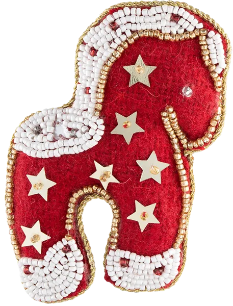 Изображение Подвеска 10см полифилл Анна Лафарг конь красный Анна Лафарг , 1 шт