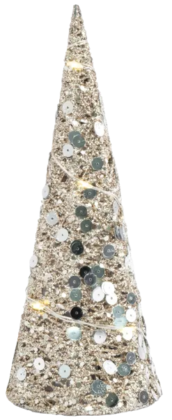 Изображение Елка 20см с подсветкой Анна Лафарг конус шампань Анна Лафарг , 1 шт