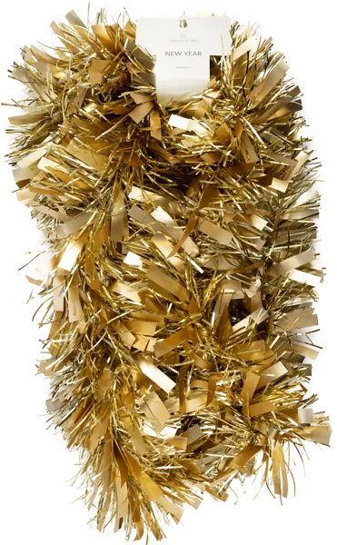 Изображение Мишура 2м*15см Анна Лафарг золотистая Анна Лафарг , 1 шт