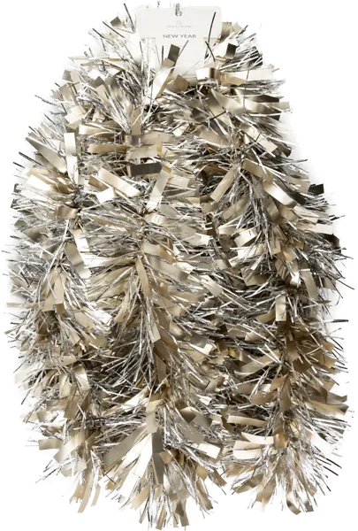 Изображение Мишура 2м*15см Анна Лафарг серебристая Анна Лафарг , 1 шт