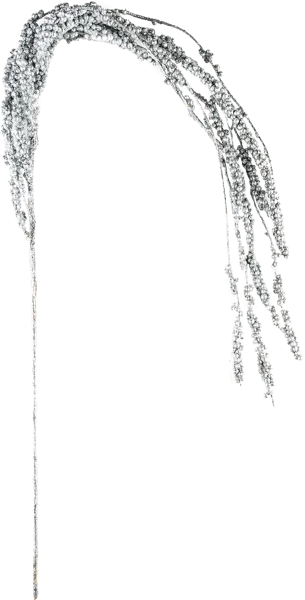 Изображение Ветка 57см декоративная Анна Лафарг амарант серебристая Анна Лафарг , 1 шт