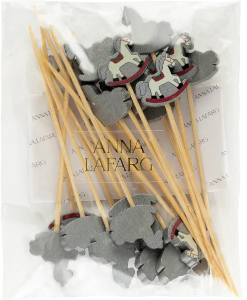 Изображение Шпажки 9см для канапе Анна Лафарг лошадки Анна Лафарг , 20 шт