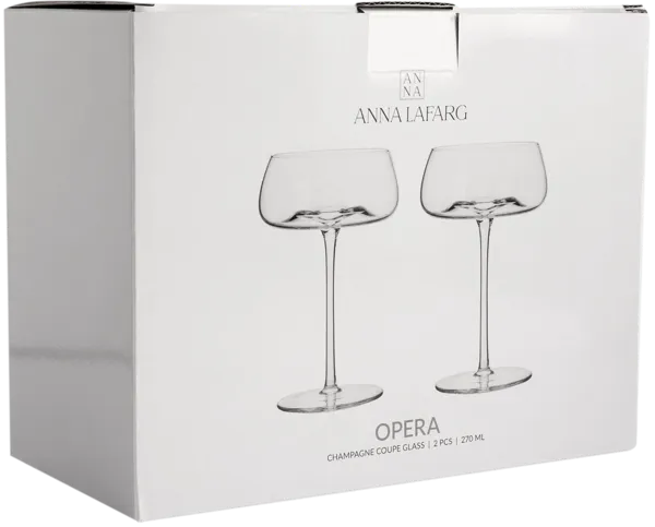 Изображение Бокал 270мл для шампанского Анна Лафарг креманка опера стекло Анна Лафарг кор, 2 шт
