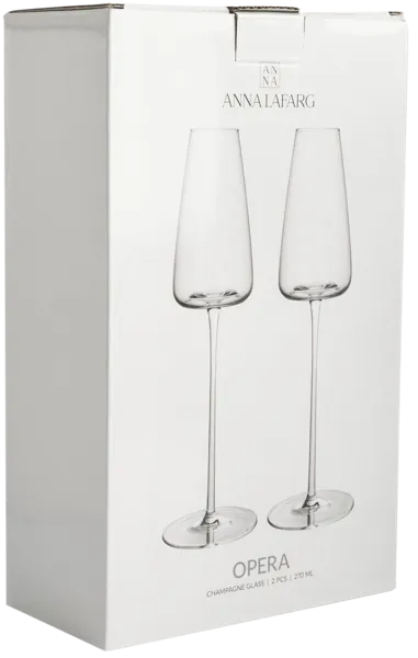 Изображение Бокал 270мл для шампанского Анна Лафарг опера стекло Анна Лафарг кор, 2 шт
