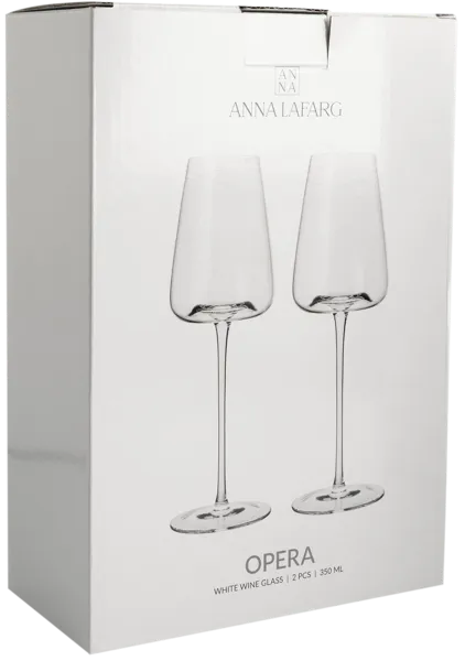Изображение Бокал 350мл для белого вина Анна Лафарг опера стекло Анна Лафарг кор, 2 шт