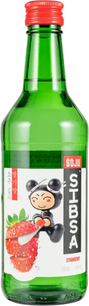 Изображение Спиртной напиток 14% Соджу Сибса клубника Рузский Купажный завод с/б, 0,375 л