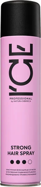 Изображение Лак для всех типов волос Айс бай натура сиберика сильная фиксация Натура сиберика ж/б, 300 мл