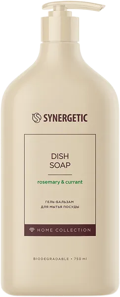 Изображение Средство для мытья посуды Синергетик розмарин и смородина Синергетик п/у, 750 мл