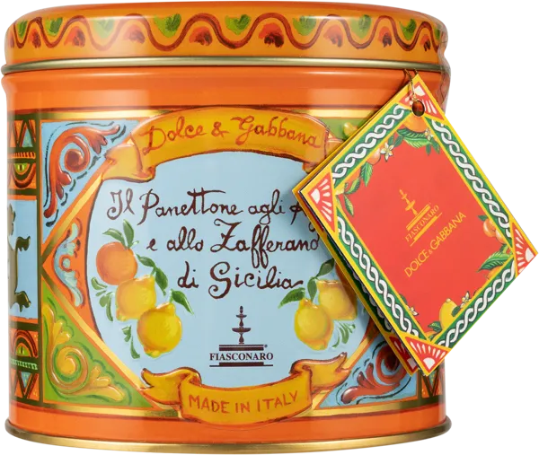 Изображение Панеттоне НГ 2026 Фиасконаро коллекция D&G сицилийский цитрус шафран Фиасконаро ж/б, 100 г
