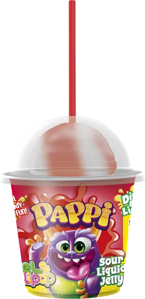 Изображение Карамель на палочке Пэппи с кислым гелем Сечен Фуд п/б, 45 г