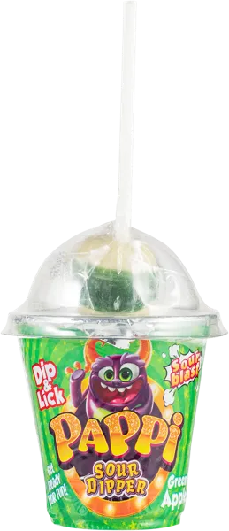 Изображение Карамель на палочке Пэппи с кислым порошком Сечен Фуд п/б, 39 г