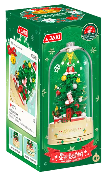 Изображение Конструктор 184 детали Джаки музыкальная шкатулка елка Джаки к/у, 1 шт