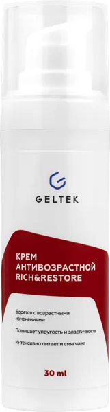 Изображение Крем для всех типов кожи лица Гельтек антивозраст с пептидами ООО Гельтек-Медика п/у, 30 мл