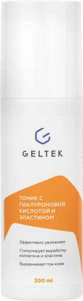 Изображение Тоник для всех типов кожи лица Гельтек гиалурон и эластин ООО Гельтек-Медика п/у, 200 мл