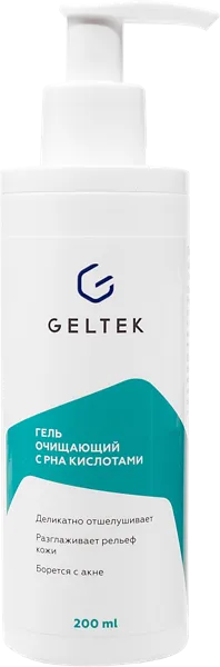 Изображение Гель очищение для лица Гельтек рна кислоты от прыщей ООО Гельтек-Медика п/у, 200 мл