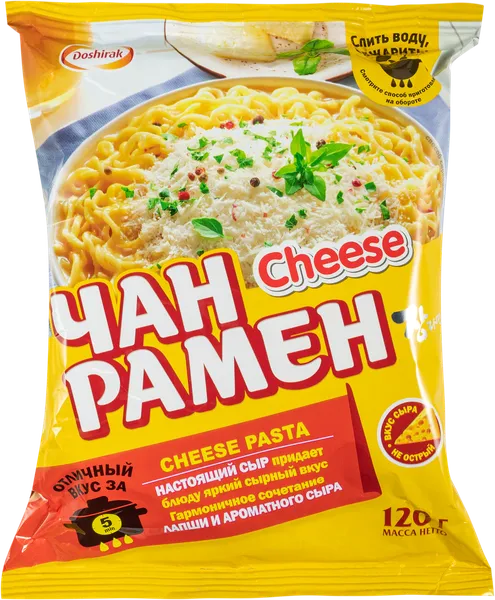 Изображение Лапша быстрого приготовления Доширак Чан Рамен со вкусом сыра Доширак м/у, 120 г