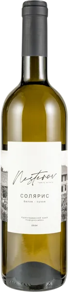 Изображение Вино белое сухое Солярис Нестеров Вайнери 2024 Долина Семигорья с/б, 0,75 л