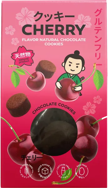 Изображение Печенье без глютена сахара Безглютини Азия вишня Фабрика Вкусов к/у, 85 г