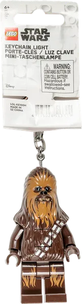 Изображение Брелок с фонариком для ключей Лего чубакка Айкью Хонг к/у, 1 шт