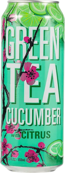 Изображение Напиток негаз чай зеленый Аризона с огурцом Аризона Беверидж ж/б, 0,65 л